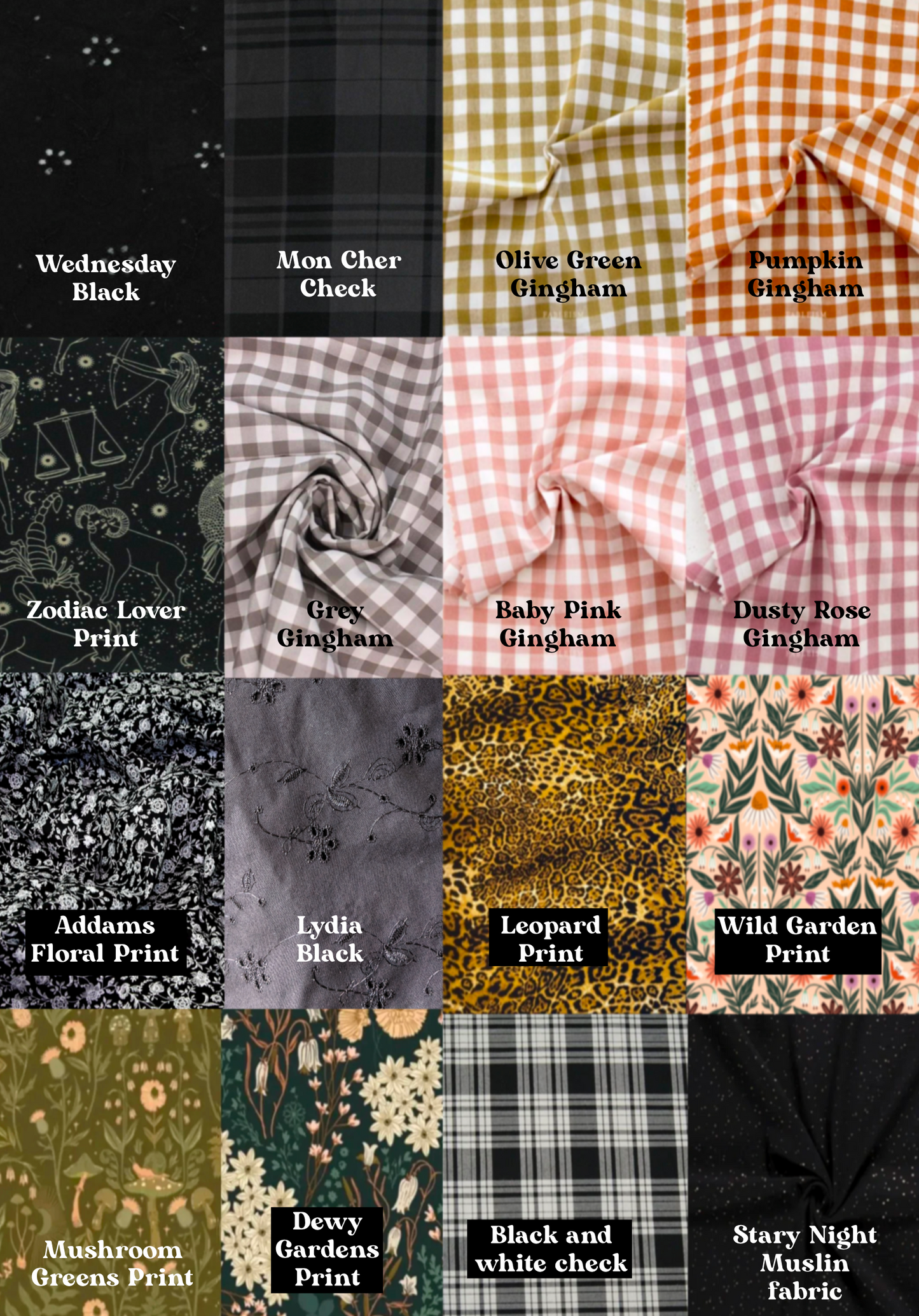 The Wednesday Dress ~ 16 fabric options