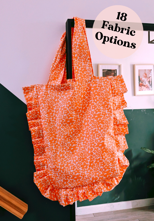Frilled Tote Bag - Different Sizes Available