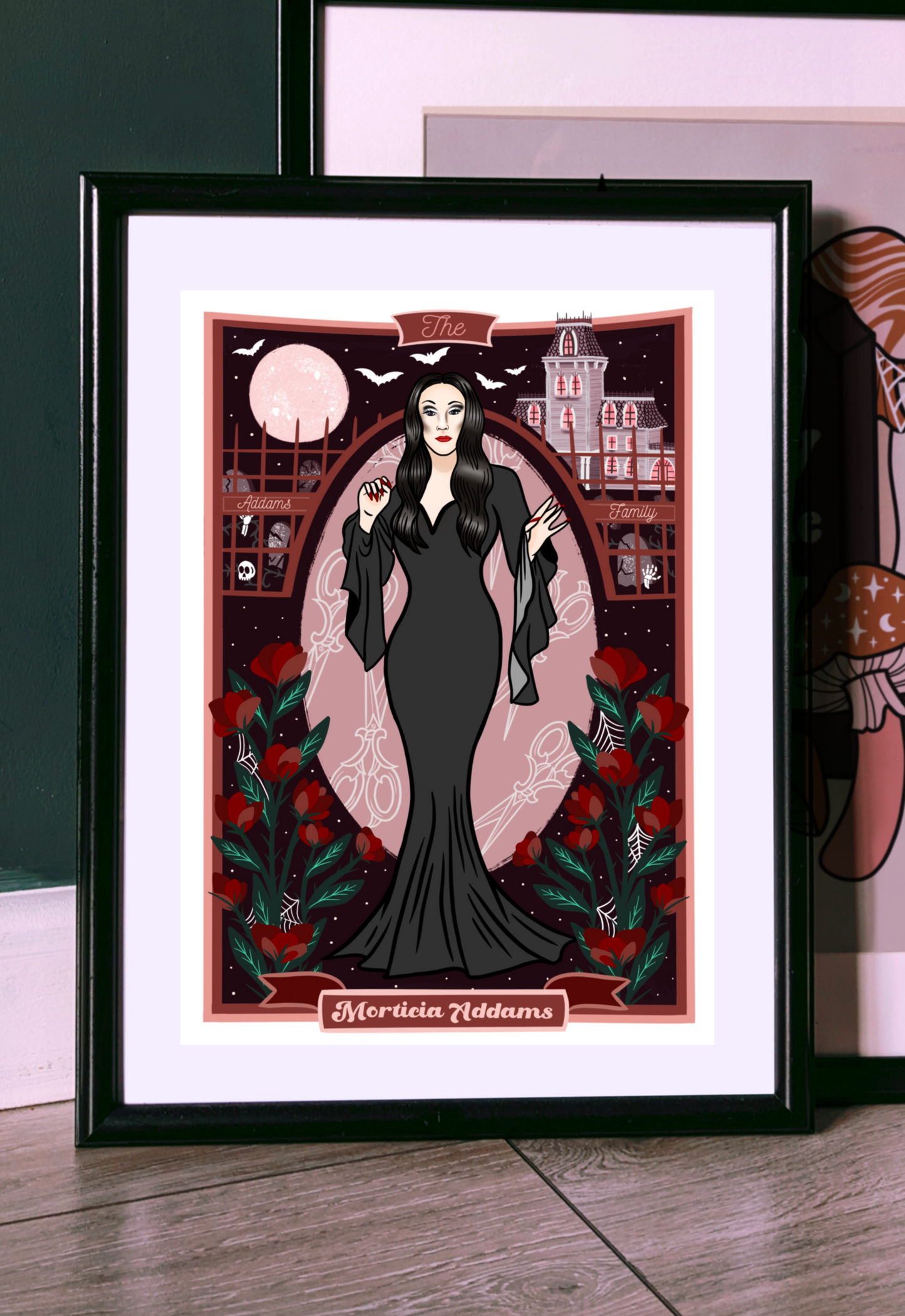 Morticia Addams from The Addams Family Art Print