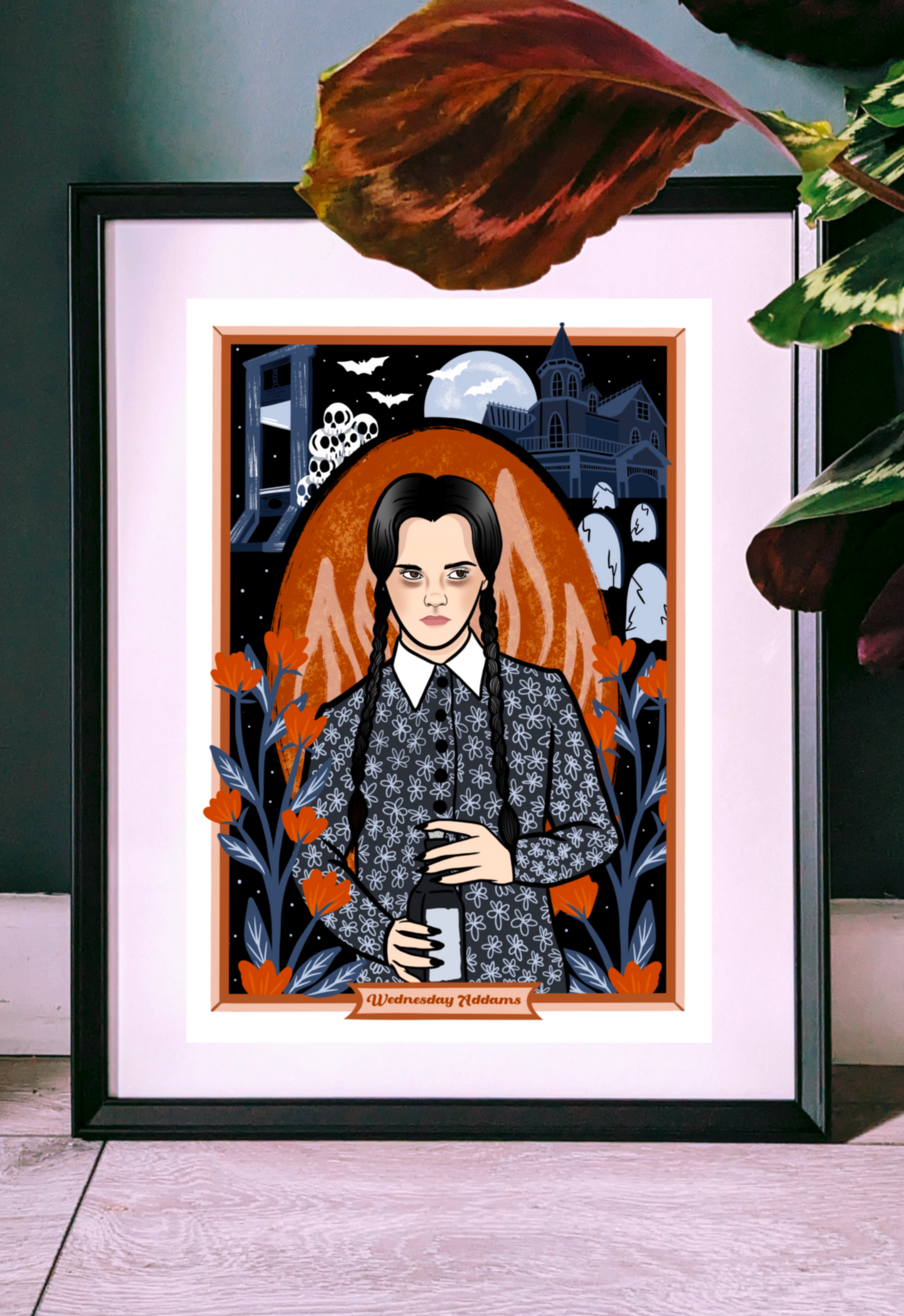 Wednesday Addams from The Addams Family Values Art Print