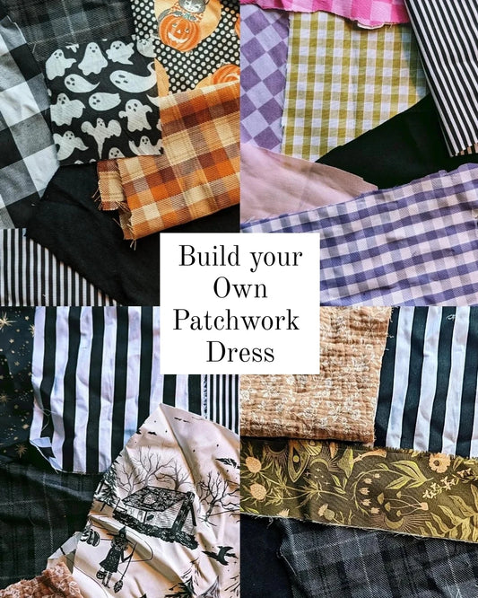 Custom Patchwork Dress ~ 2 styles available & 4 fabric themes