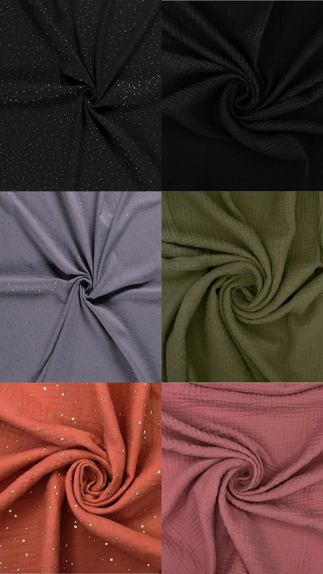 The Muslin Collection - Soft Fabric colour options & Dress Styles