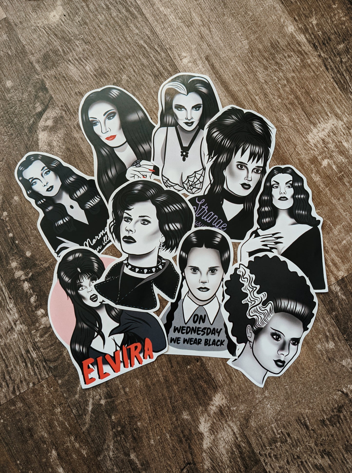 Goth Babes 90's/80's Movies Sticker Pack