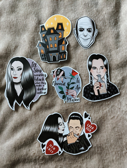 Addams Family Sticker Pack