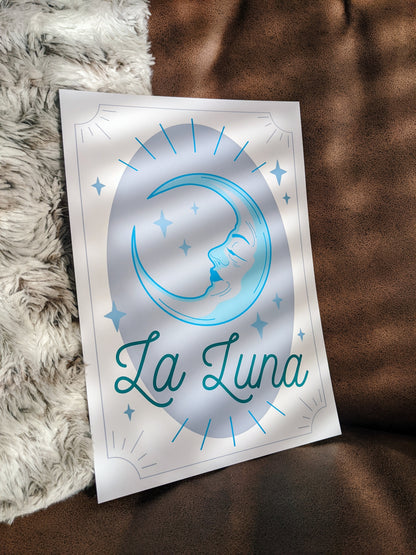 La Luna Tarot Style Art Print