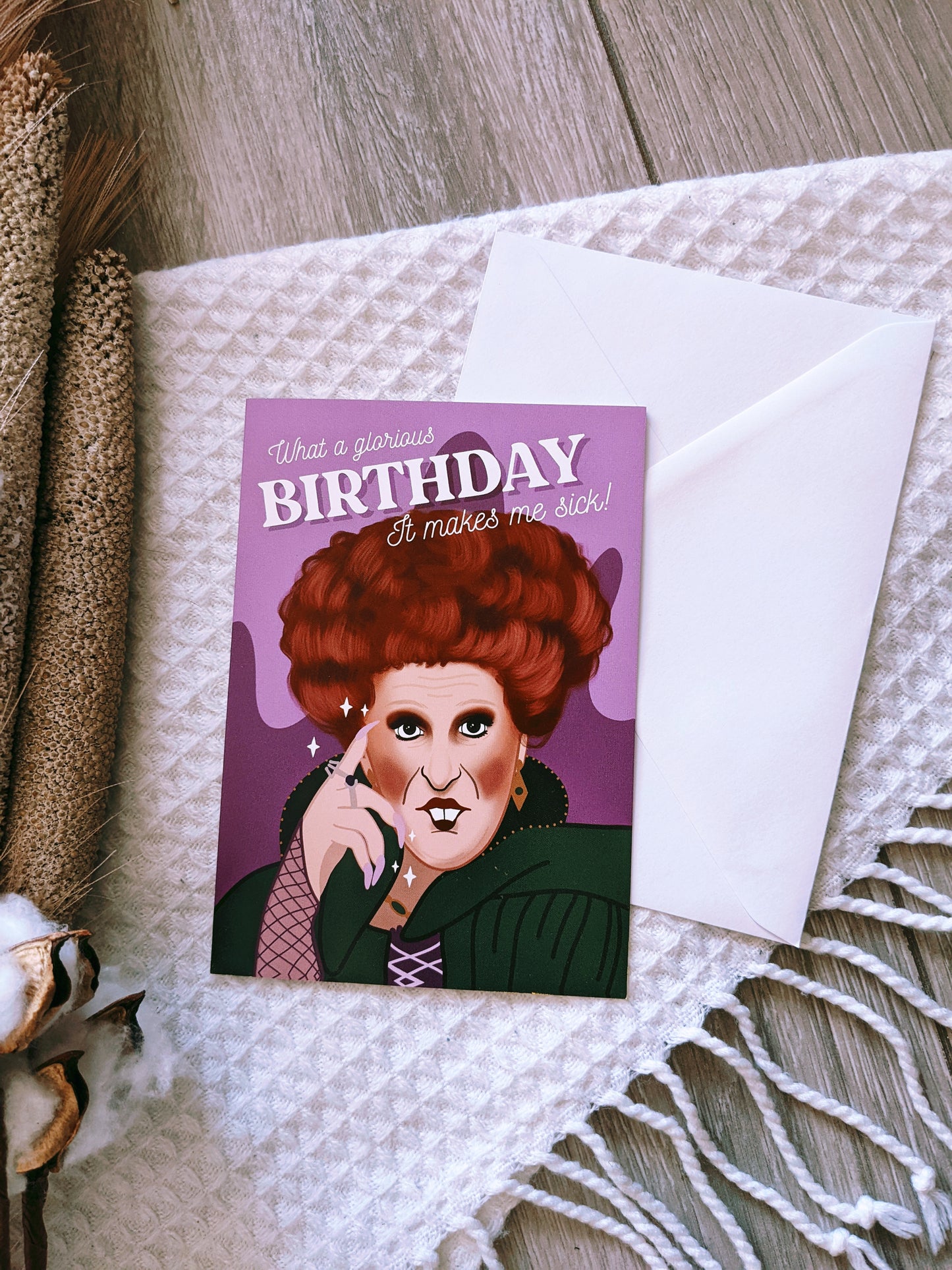 Hocus Pocus Winnie Glorious Birthday Card