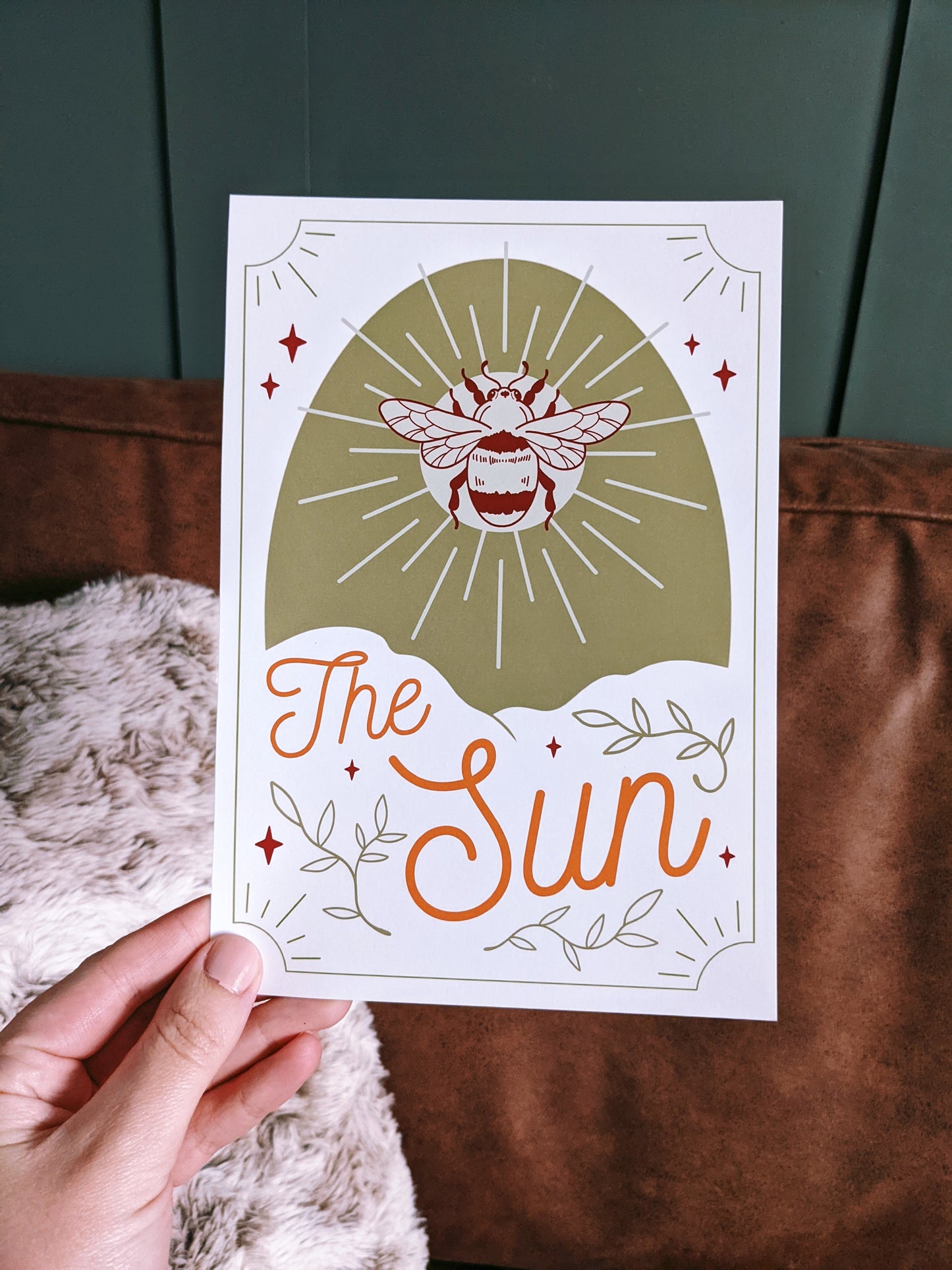 The Sun Tarot Style Print