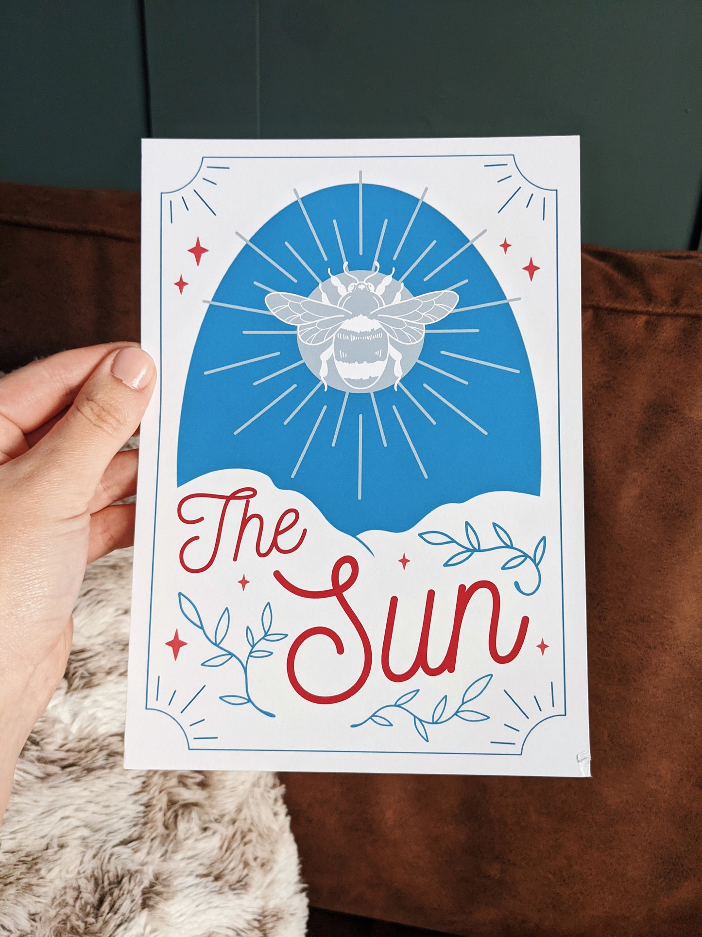 The Sun Tarot Style Print