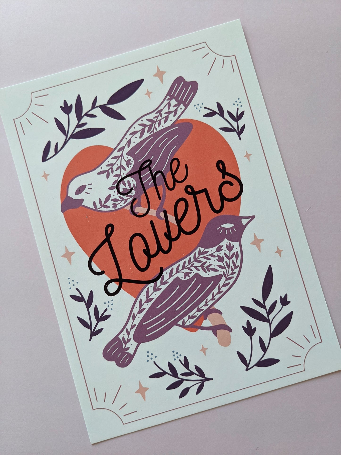 The Lovers Tarot Card Art Print