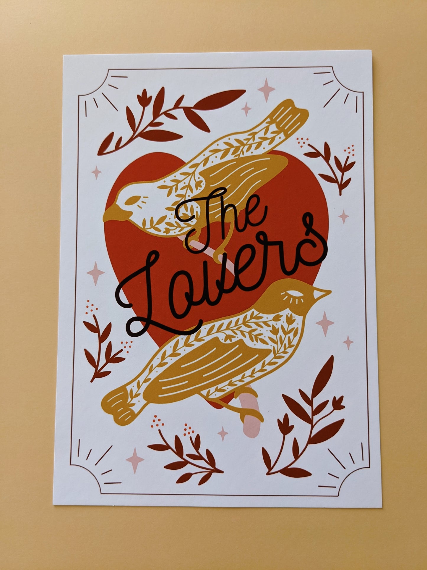 The Lovers Tarot Card Art Print