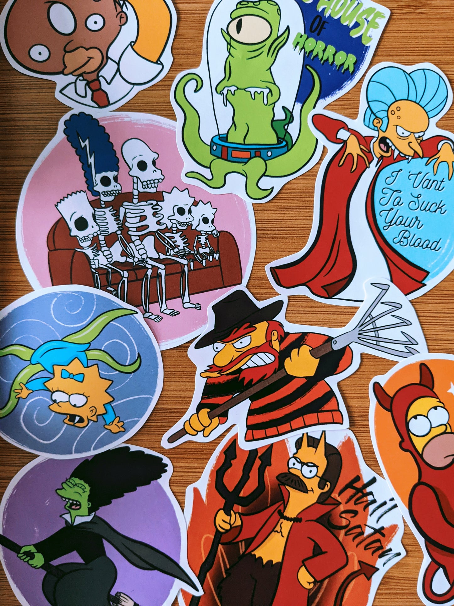 Treehouse of Horror The Simpsons Sticker Pack