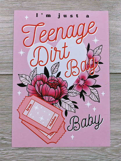 Teenage Dirtbag Art Print