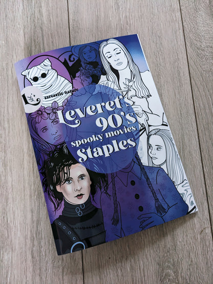 Leveret's 90's Spooky Movie staples Colouring Book