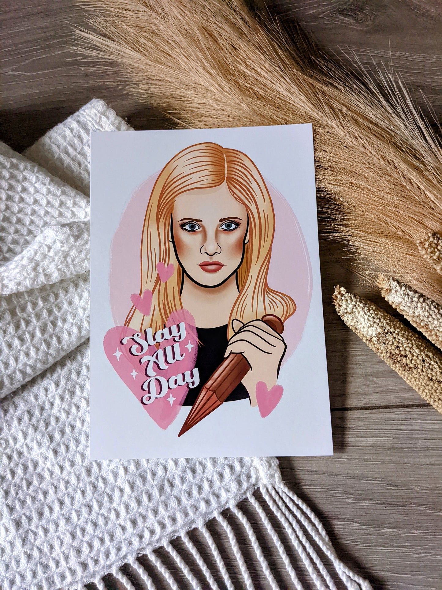 Buffy the vampire slayer ‘Slay all day’ Art Print